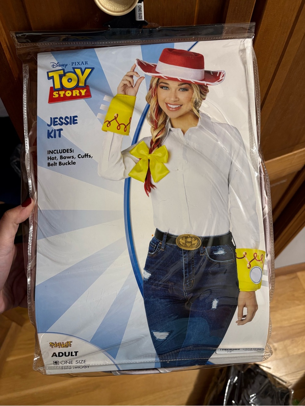 Disney Jessie Cowgirl Costume Kit - Red, Yellow, White